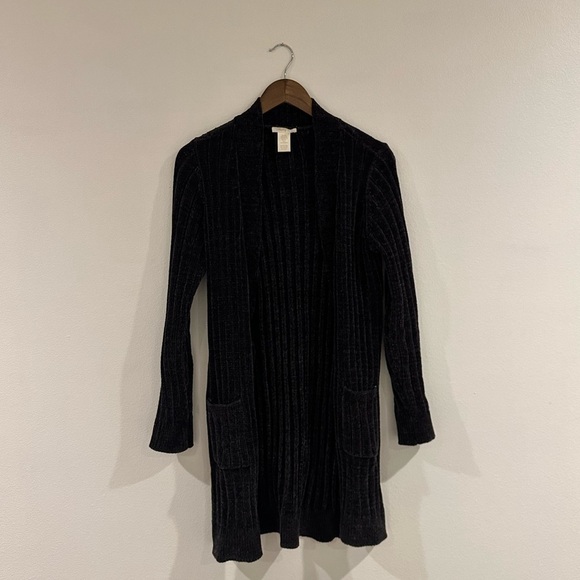 Matty M Sweaters - Black velvet textured cardigan, in great condition! Size small.